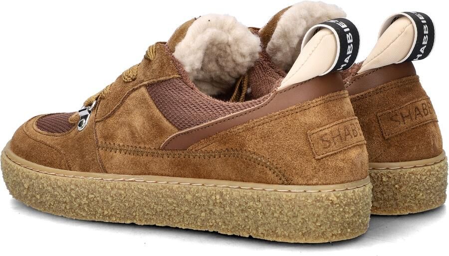 SHABBIES Lage Sneakers Dames Chewy Unna Maat: 36 Materiaal: Suède Kleur: Bruin - Foto 5