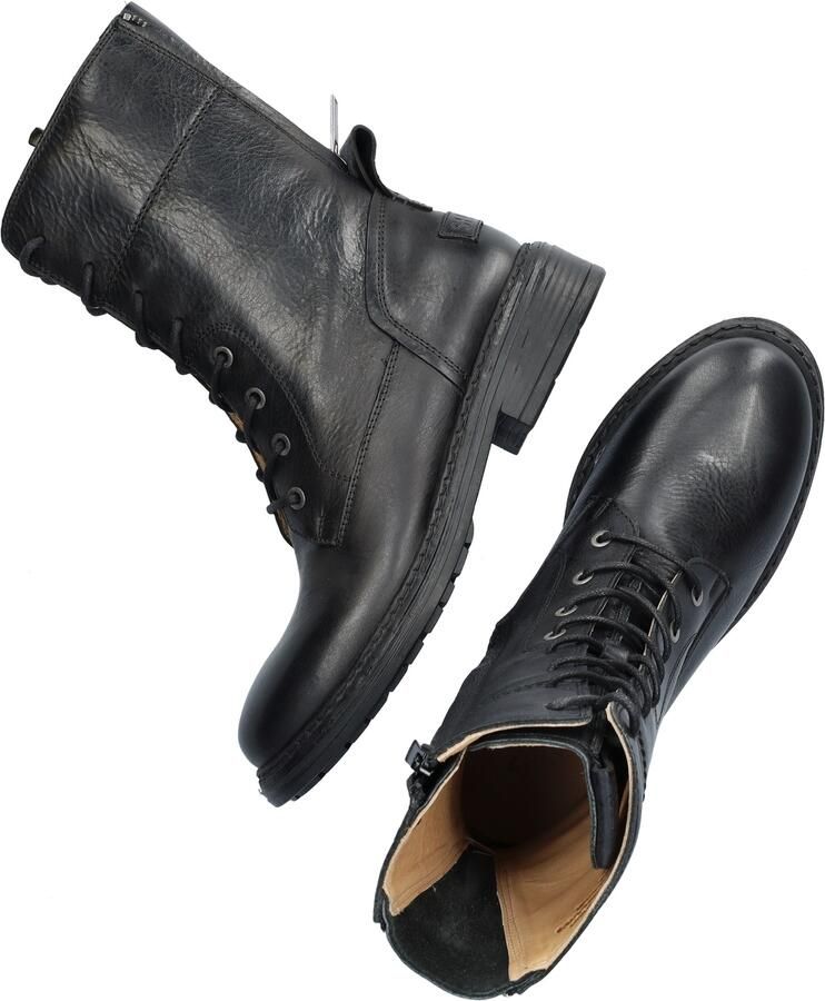 Shabbies Amsterdam DUCK LACEY NEW Boot Leather Black - Foto 7
