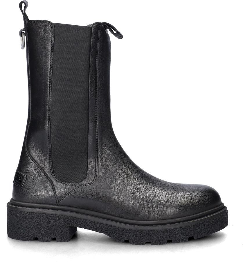 SHABBIES Chelsea Boots Dames Jacy Shelly Maat: 39 Materiaal: Leer Kleur: Zwart - Foto 6