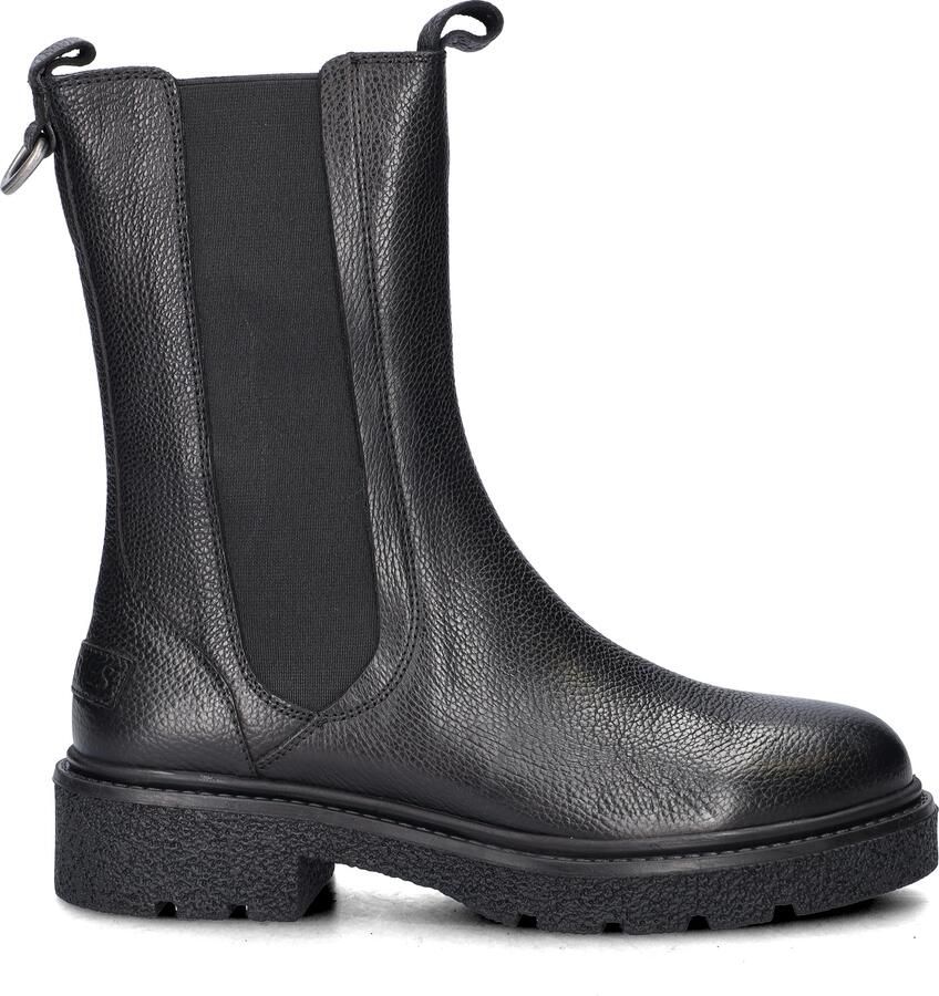 Shabbies Amsterdam JACY SHELLY Chelsea tumbled leather Black