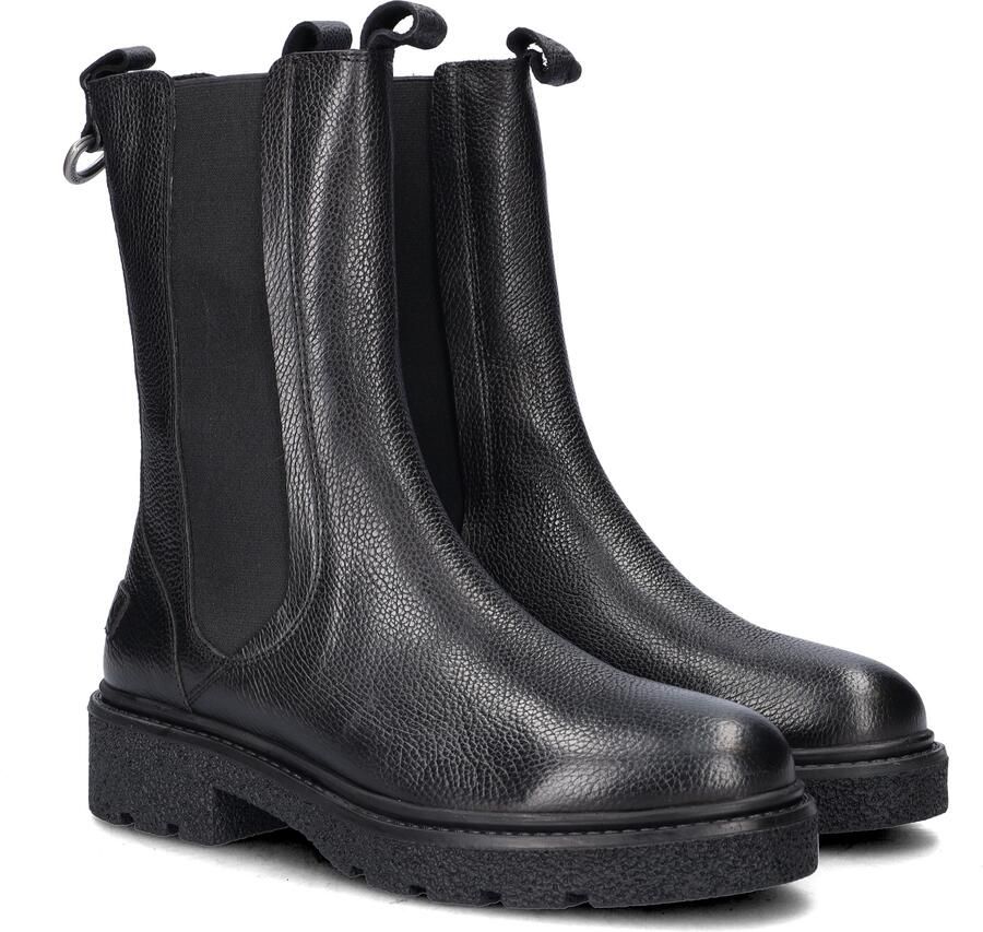 Shabbies Amsterdam JACY SHELLY Chelsea tumbled leather Black - Foto 2