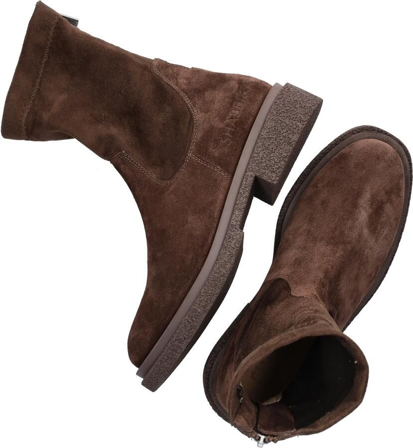 Shabbies Amsterdam JANE STRETCH Ankle Boot Suede stretch Dark Brown - Foto 2