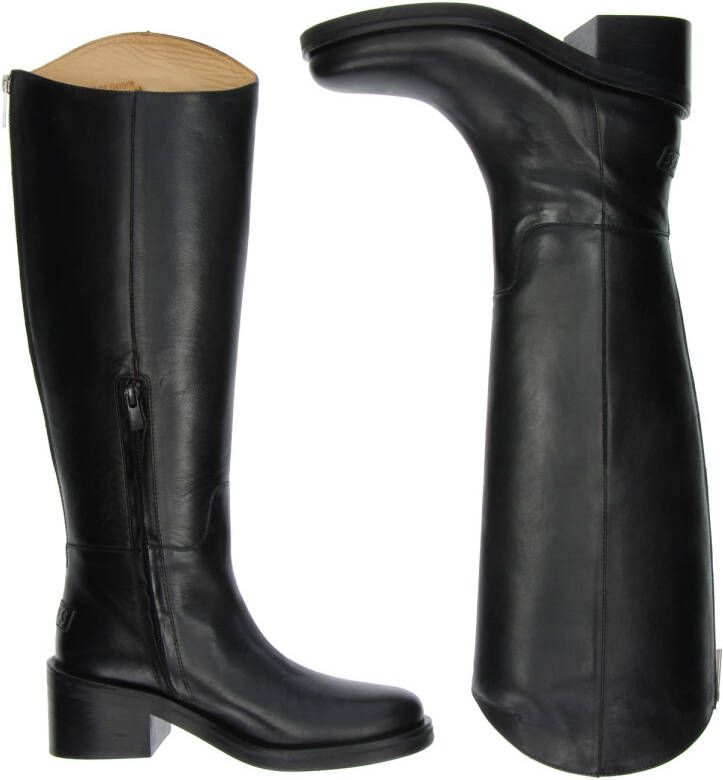 Shabbies Amsterdam Lakey Ride dames hoge laars Zwart - Foto 4