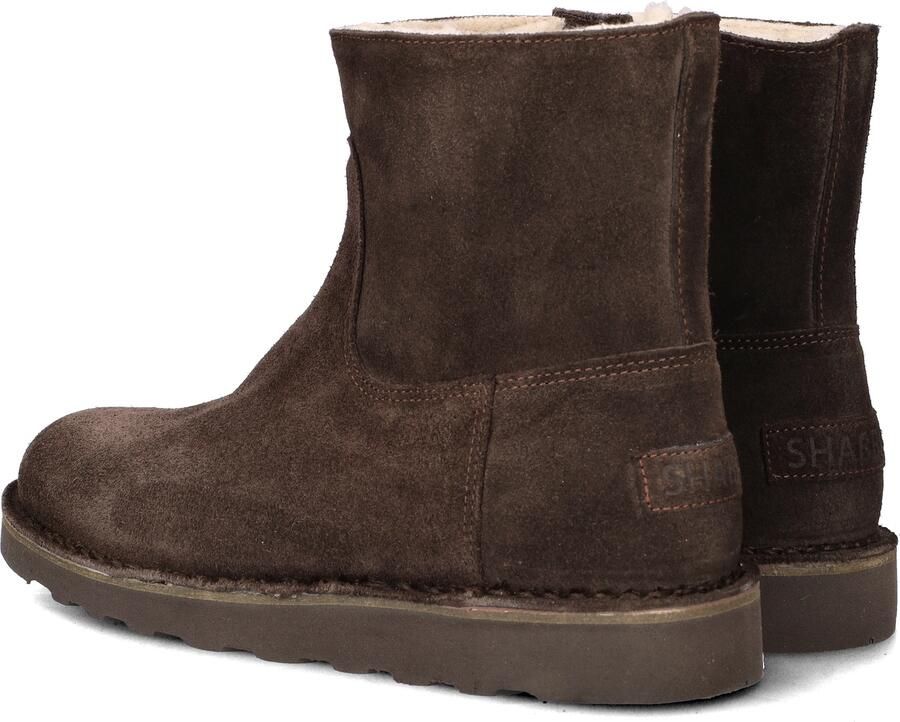 Shabbies Amsterdam Enkellaarzen Palissa Mia Zip Donker Brown Dames Laarzen - Foto 7