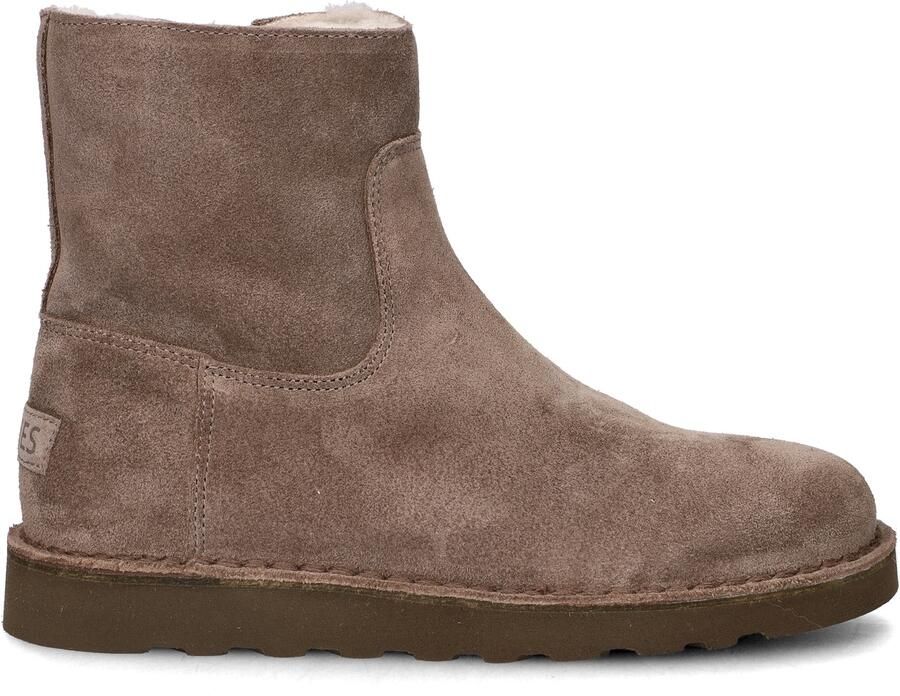 Shabbies Amsterdam Enkellaarzen Palissa Mia Zip Taupe Dames Laarzen