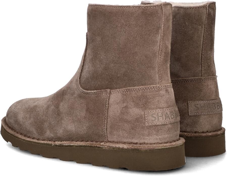 Shabbies Amsterdam Enkellaarzen Palissa Mia Zip Taupe Dames Laarzen - Foto 3