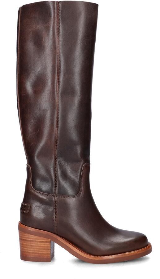 SHABBIES Hoge Laarzen Dames Puk Tuba Maat: 37 Materiaal: Leer Kleur: Bruin - Foto 10