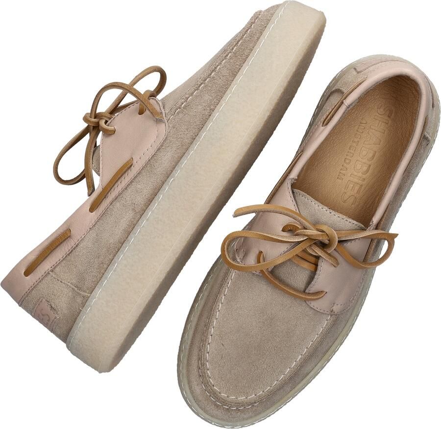Shabbies Amsterdam Zenne Mocca boatshoe Suède Zand - Foto 2