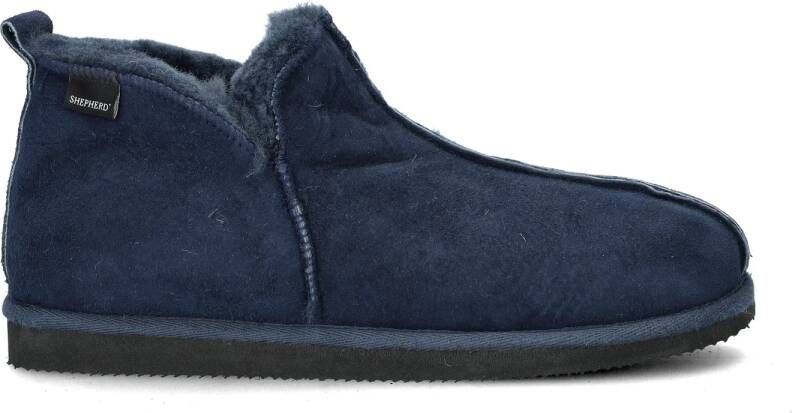 SHEPHERD OF SWEDEN Anton slippers Heren Sloffen Donkerblauw - Foto 8