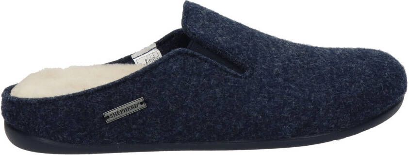 SHEPHERD OF SWEDEN Shepherd Chris heren pantoffel Blauw