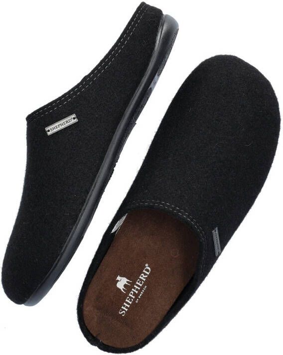SHEPHERD OF SWEDEN Sheperd Jon heren pantoffel Zwart - Foto 3