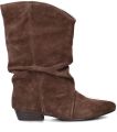 Shoecolate suède enkellaarzen bruin - Bruin