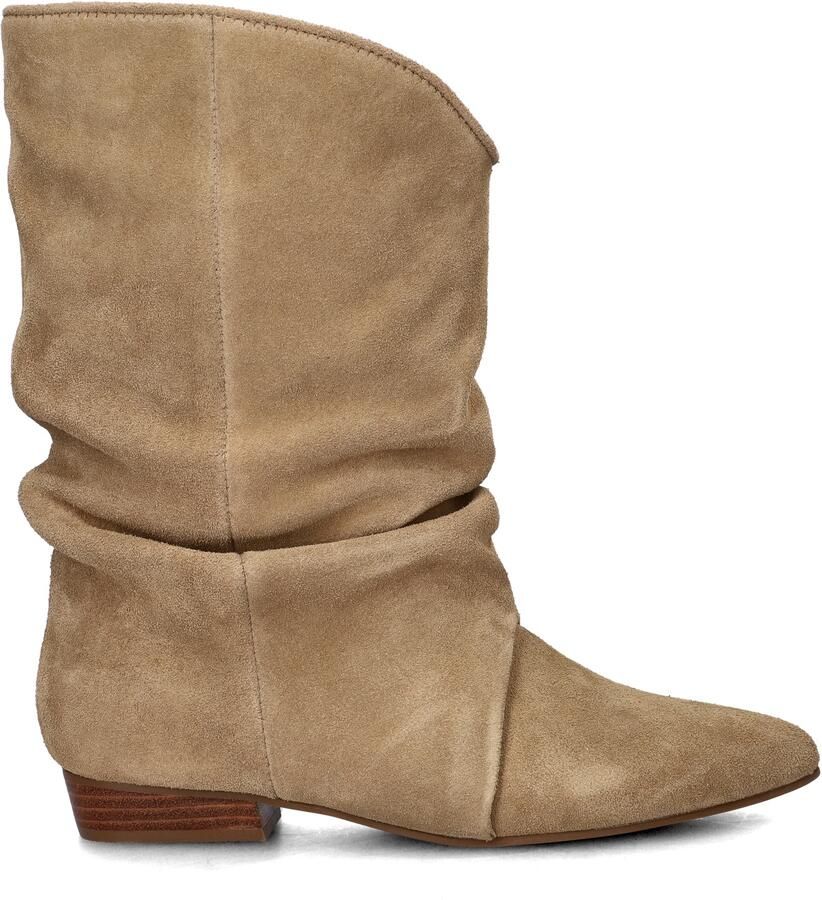 Shoecolate suède enkellaarzen beige - Foto 4