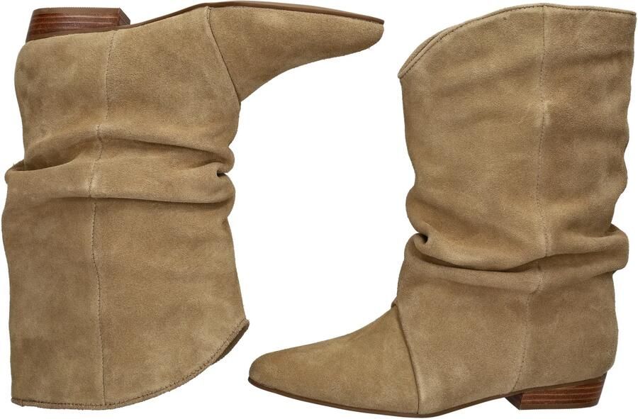 Shoecolate suède enkellaarzen beige - Foto 6