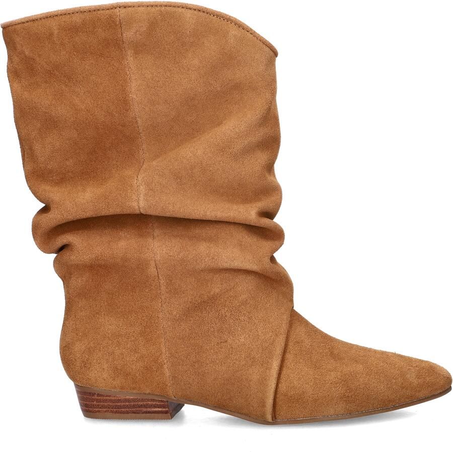 Shoecolate suède enkellaarzen cognac - Foto 4