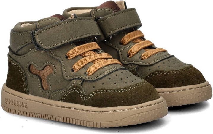 Shoesme Baby Babysneakers Jongens Dark Green Leer - Foto 6