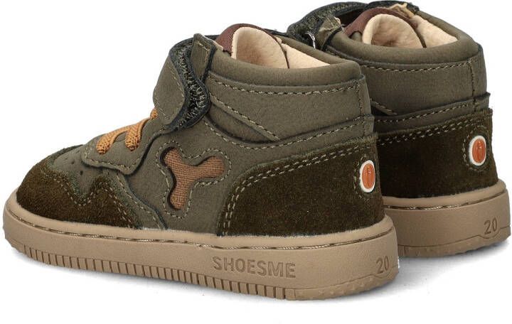 Shoesme Baby Babysneakers Jongens Dark Green Leer - Foto 5
