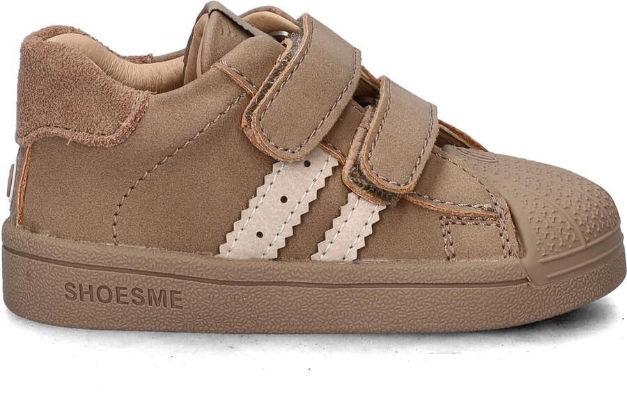 Shoesme Beige Sneakertje Met Stootneus Sneakers Kinderen Unisex Taupe Microleer - Foto 4