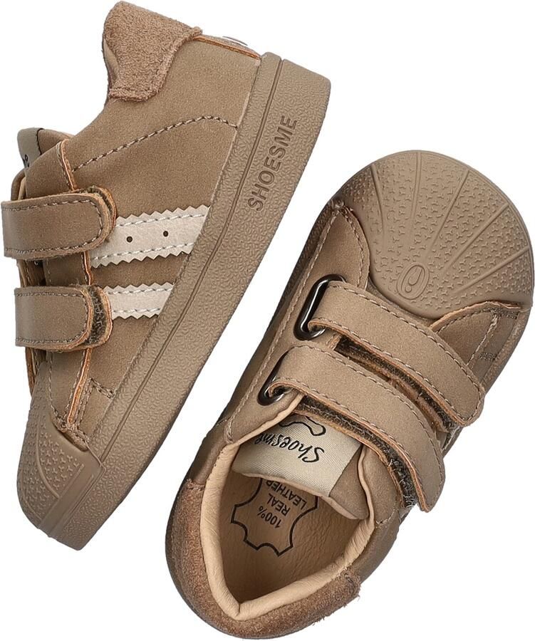 Shoesme Beige Sneakertje Met Stootneus Sneakers Kinderen Unisex Taupe Microleer - Foto 5