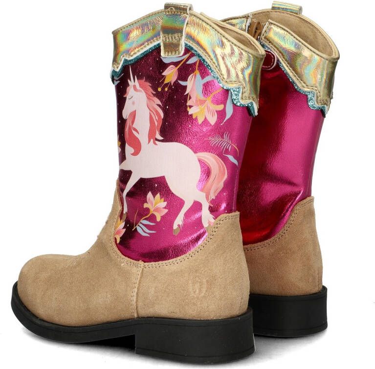 Shoesme Laarzen Meisjes Pink Unicorn Warm gevoerd - Foto 4