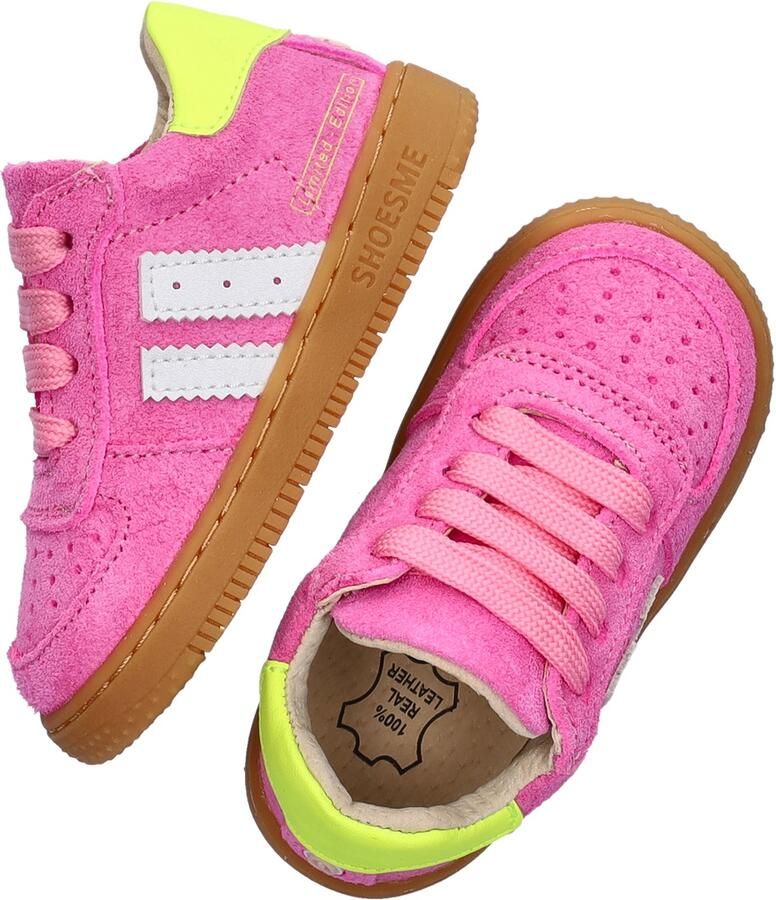 Shoesme Roze Sneakertje Sneakers Kinderen Meisjes Fuchsia Suède - Foto 3