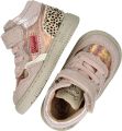 Shoesme Roze Sneakertje Met Panterprint Sneakers Kinderen Meisjes Rose Gold Ponyhair - Roze