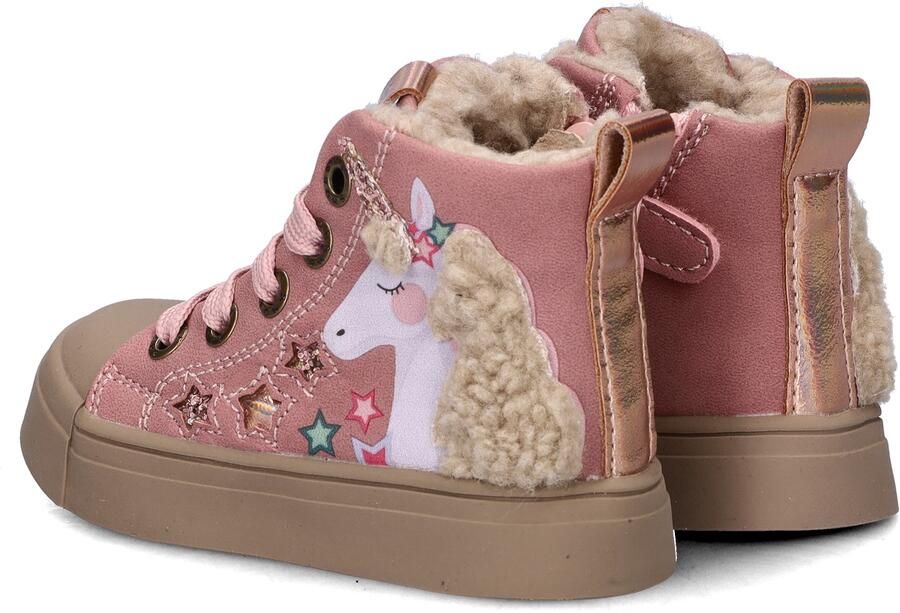 Shoesme Unicorn Veterboots roze Leer Kinderschoenen - Foto 15