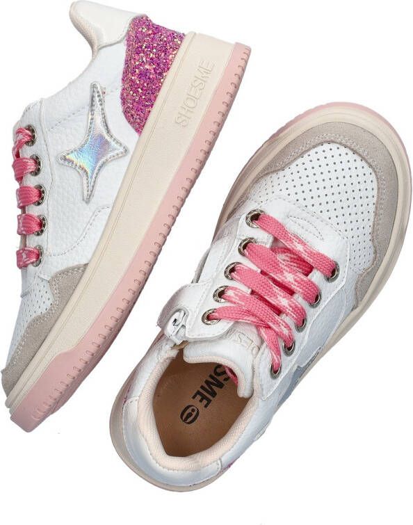 Shoesme meisjes sneaker Wit roze - Foto 3
