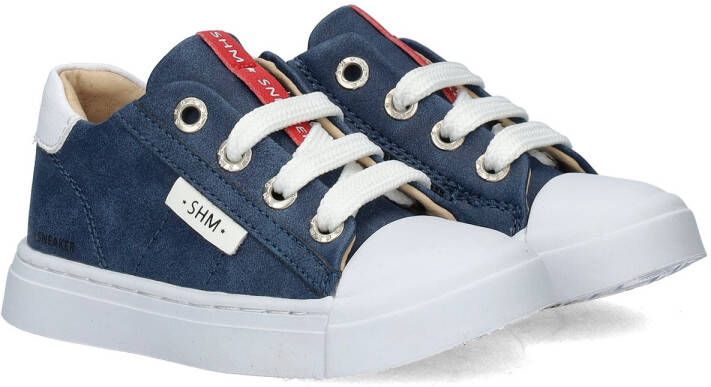 Shoesme leren sneakers donkerblauw Leer Effen 21 - Foto 6
