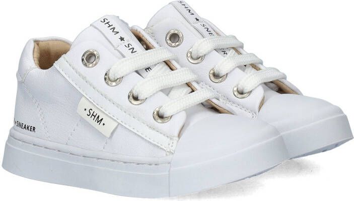 Shoesme SH21S001-J leren sneakers wit Leer Effen 31 - Foto 5