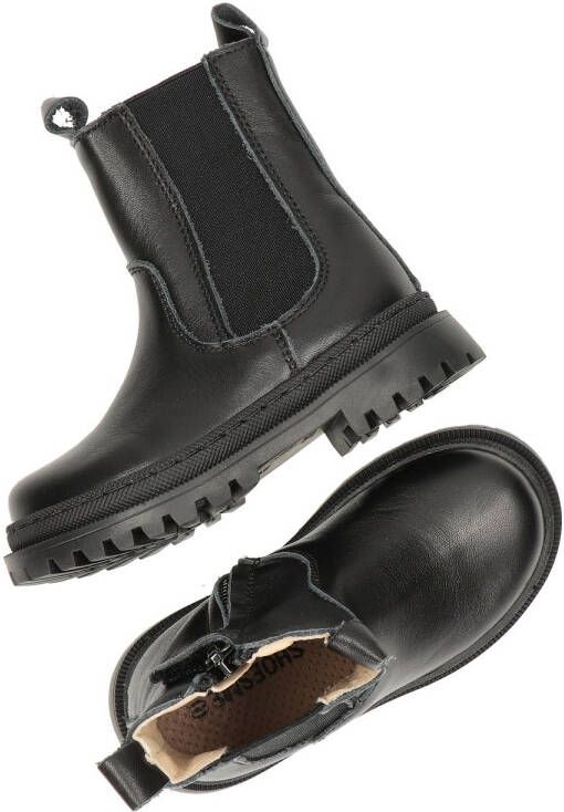 Shoesme NT21W004-B leren chelsea boots zwart Meisjes Leer Effen 31 - Foto 7