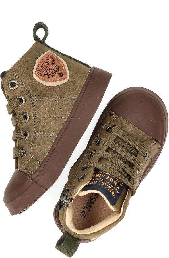 Shoesme Sh23w036 Hoge sneakers Leren Sneaker Jongens Kids Groen - Foto 6