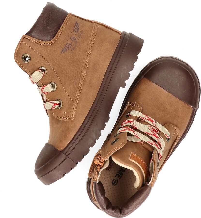 Shoesme veterboots bruin Jongens Leer Effen 35 | Enkelboot van - Foto 9
