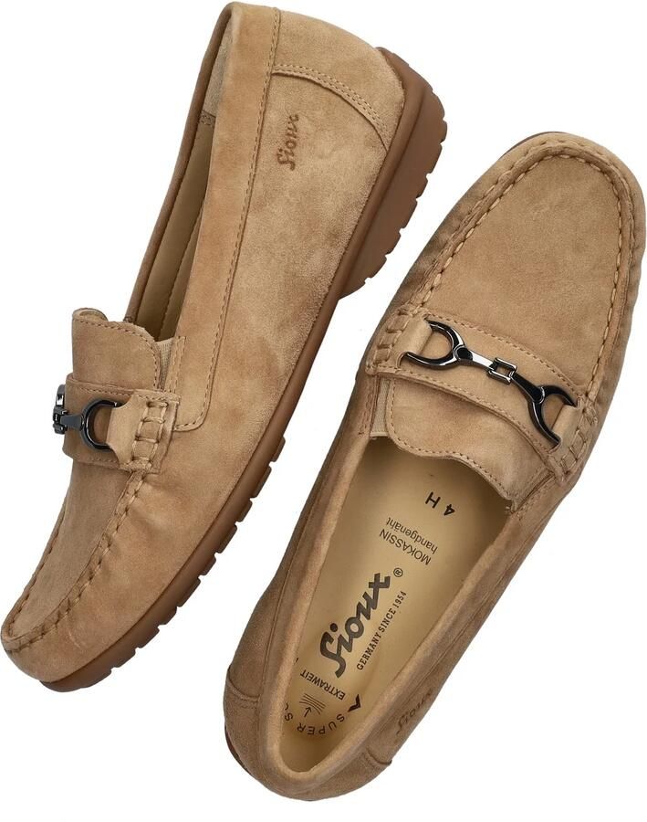 SIOUX Mocassins Dames Cortizia Maat: 41 5 Materiaal: Suède Kleur: Camel - Foto 13