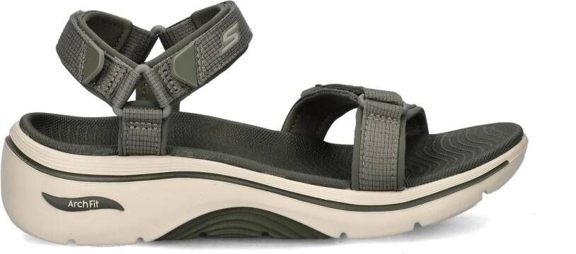 Skechers Arch Fit Sandalen groen Textiel Dames - Foto 3