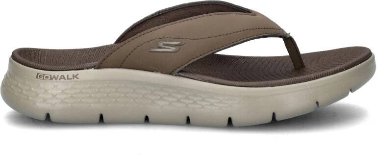 Skechers Go Walk Flex Vallejo Slippers Heren Bruin - Foto 3