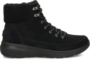 Skechers Go Walk suède veterboots zwart