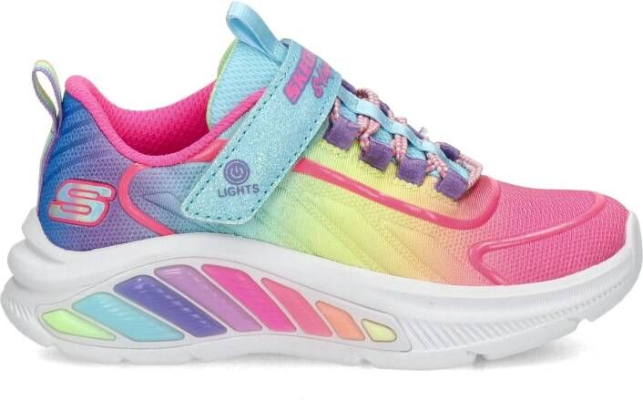 Skechers Rainbow Cruisers sneakers roze blauw Meisjes Mesh Meerkleurig 29 - Foto 2