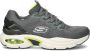 Skechers Skech-Air Ventura 232655-CCLM Mannen Grijs Sneakers Sportschoenen - Thumbnail 3