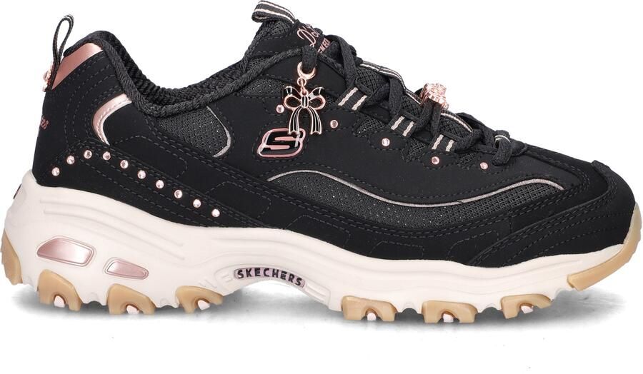 Skechers D'LITES 20TH ANNIVERSARY Dames Sneakers Zwart Rose Gold - Foto 2