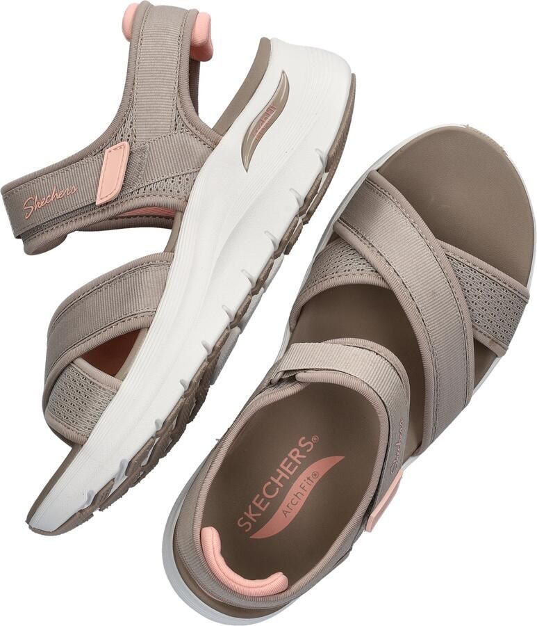 Skechers Arch Fit 2.0 Feelin' Bright dames sandaal Taupe - Foto 2