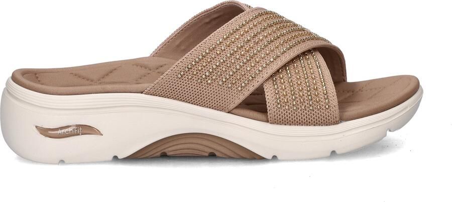 Skechers Arch Fit 2.0 Go Walk dames slipper Donker Taupe - Foto 2
