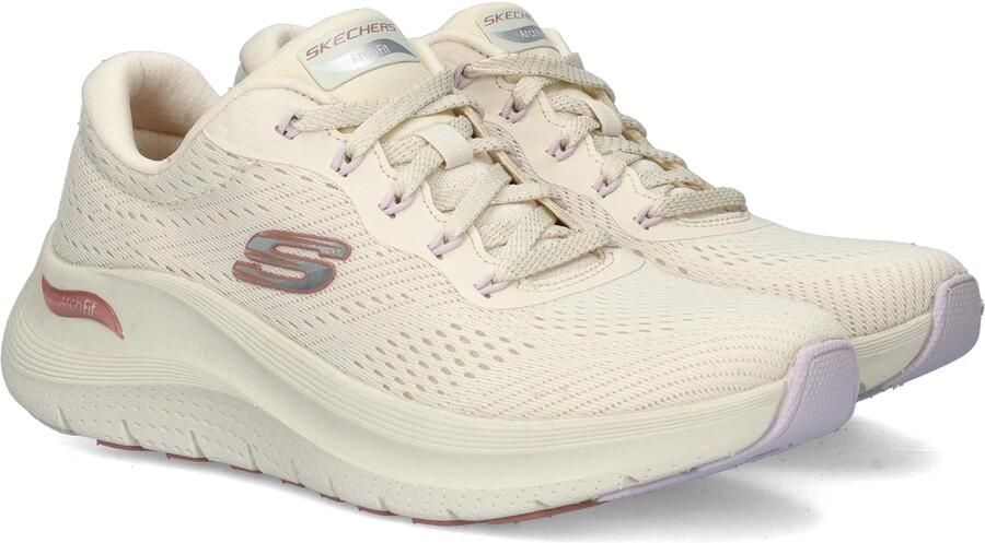 Skechers Arch Fit 2.0 Big League Dames Sneakers Gebroken Wit Roze - Foto 9