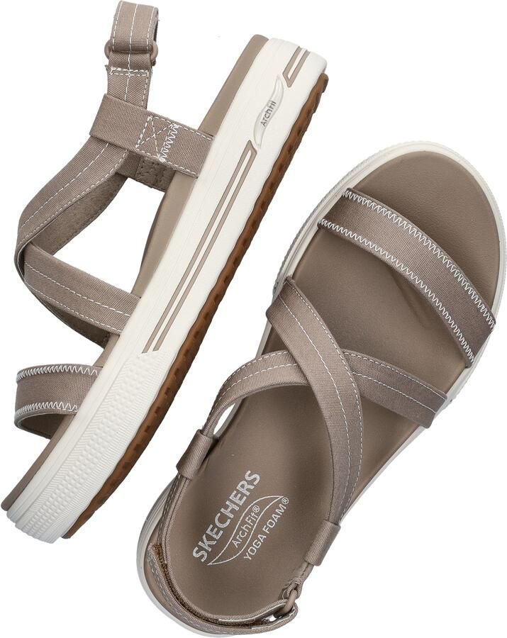 Skechers Arch Fit Arcade Adieu! dames sandaal Taupe - Foto 2