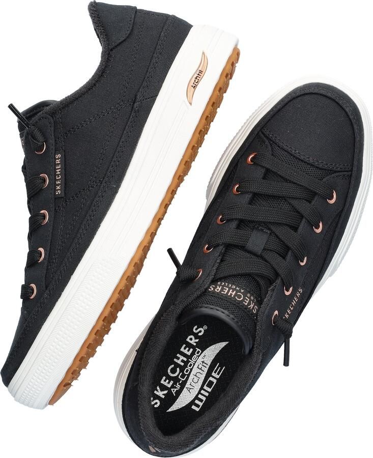 Skechers Arch Fit Arcade Meet Ya There Vegan instapper Black Dames - Foto 10