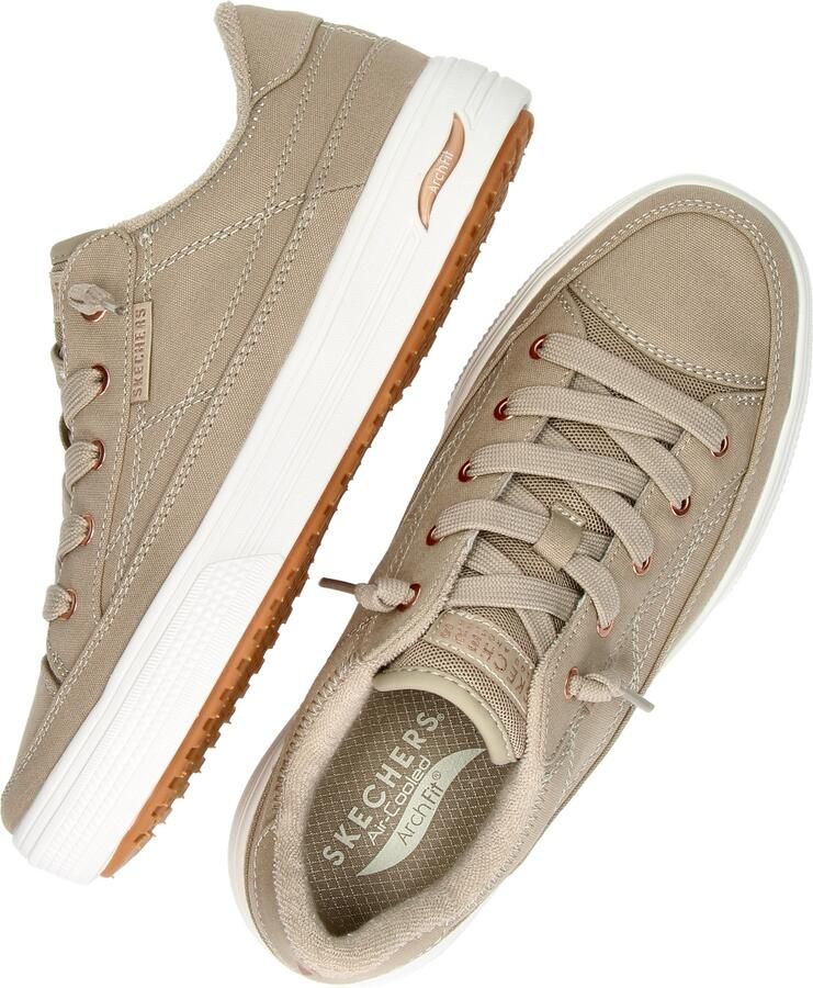 Skechers Arch Fit Arcade Meet Ya There Sneakers Dames Taupe - Foto 10