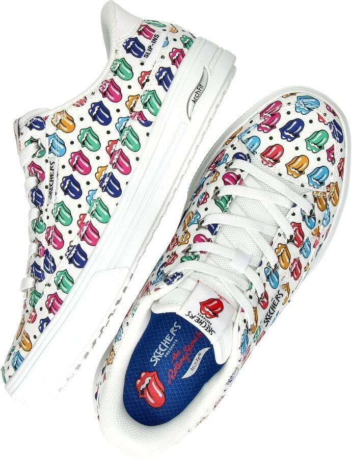 Skechers Arch Fit Arcade Sing it Out dames sneaker Wit multi - Foto 3