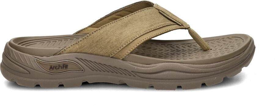 Skechers Arch Fit Motley SD heren slipper Taupe