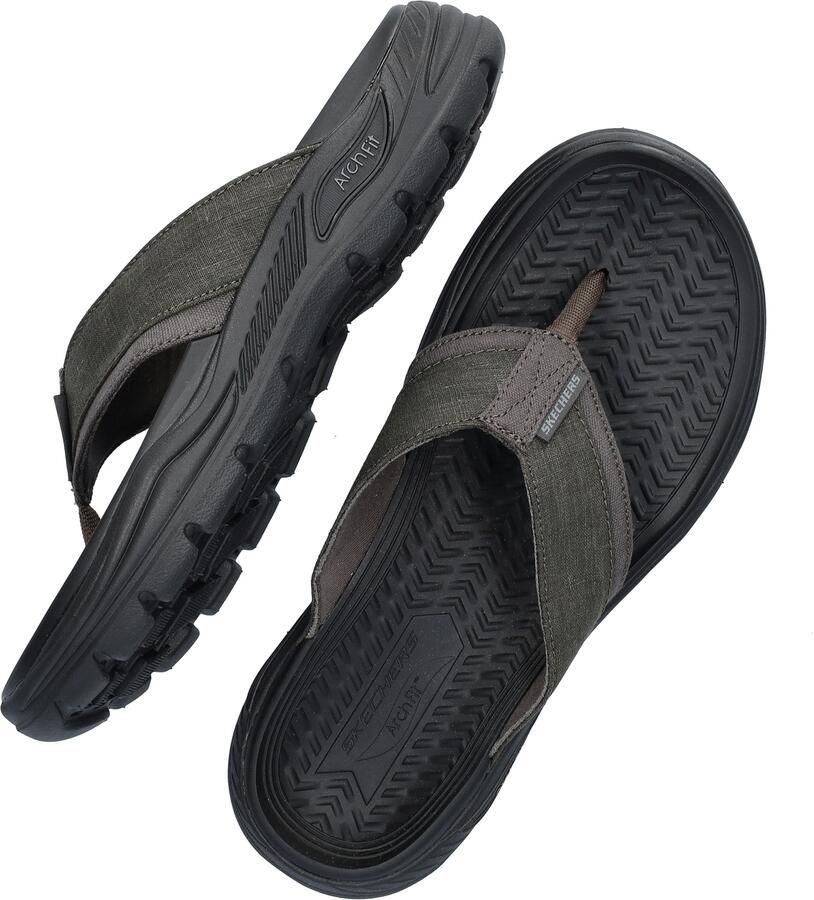 Skechers Arch Fit Motley SD heren slipper Grijs - Foto 2