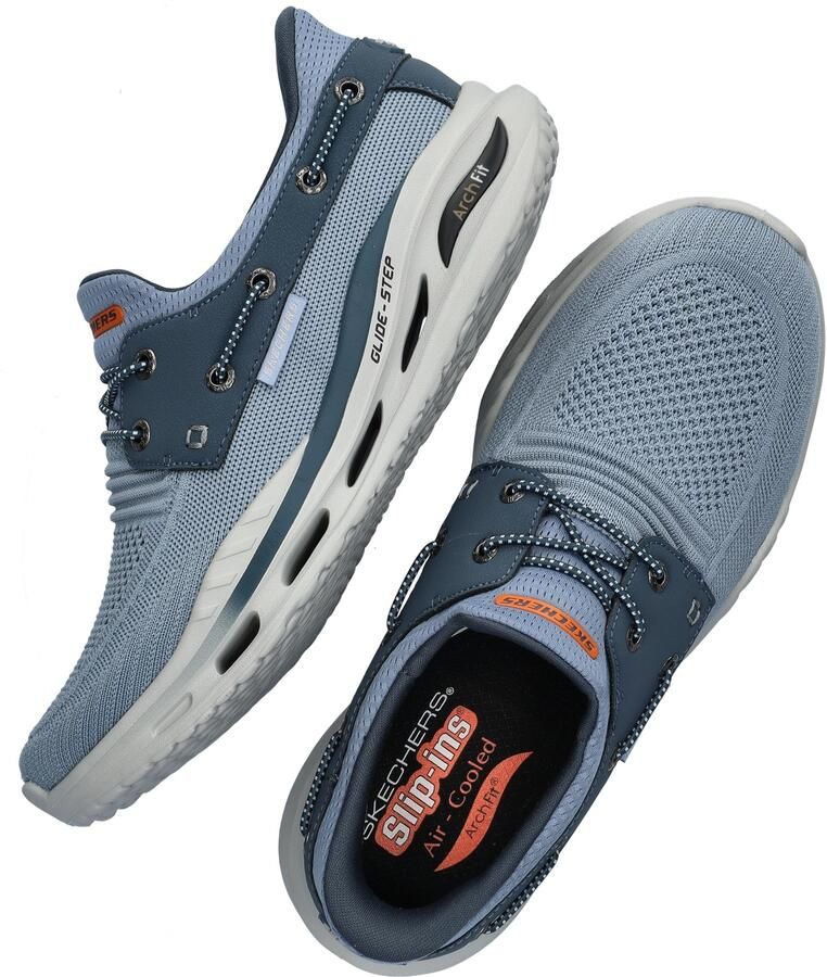 Skechers Arch Fit Orvan Starport heren sneaker Blauw - Foto 2